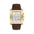 Daniel Klein Exclusive Dark Brown Leather Watch for Men DK.1.14249-6