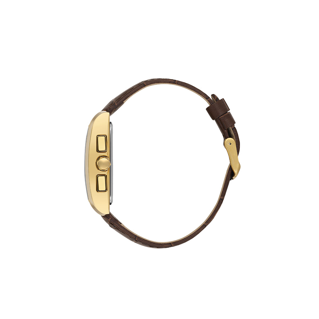 Daniel Klein Exclusive Dark Brown Leather Watch for Men DK.1.14249-6