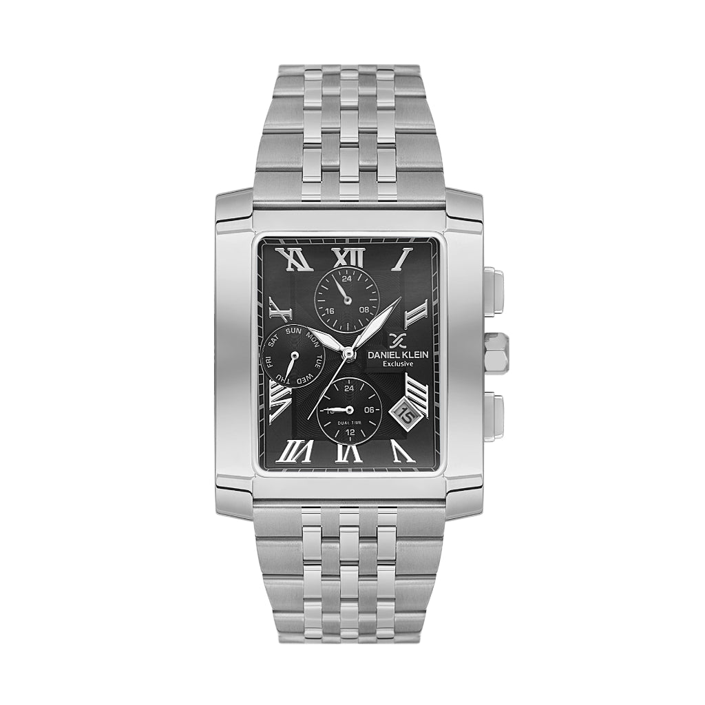 Daniel Klein Exclusive Silver Stainless Steel Watch for Men DK.1.14250-2