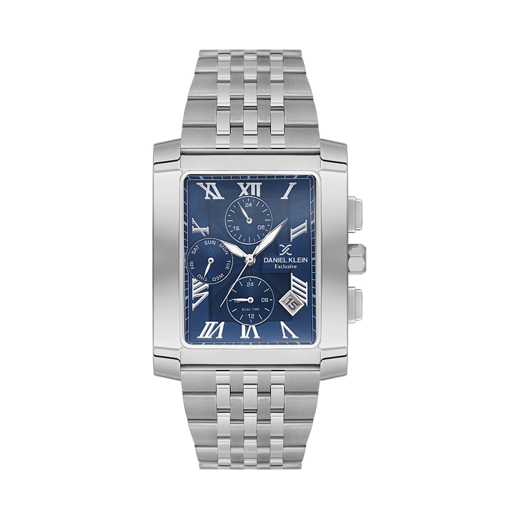 Daniel Klein Exclusive Silver Stainless Steel Watch for Men DK.1.14250-3