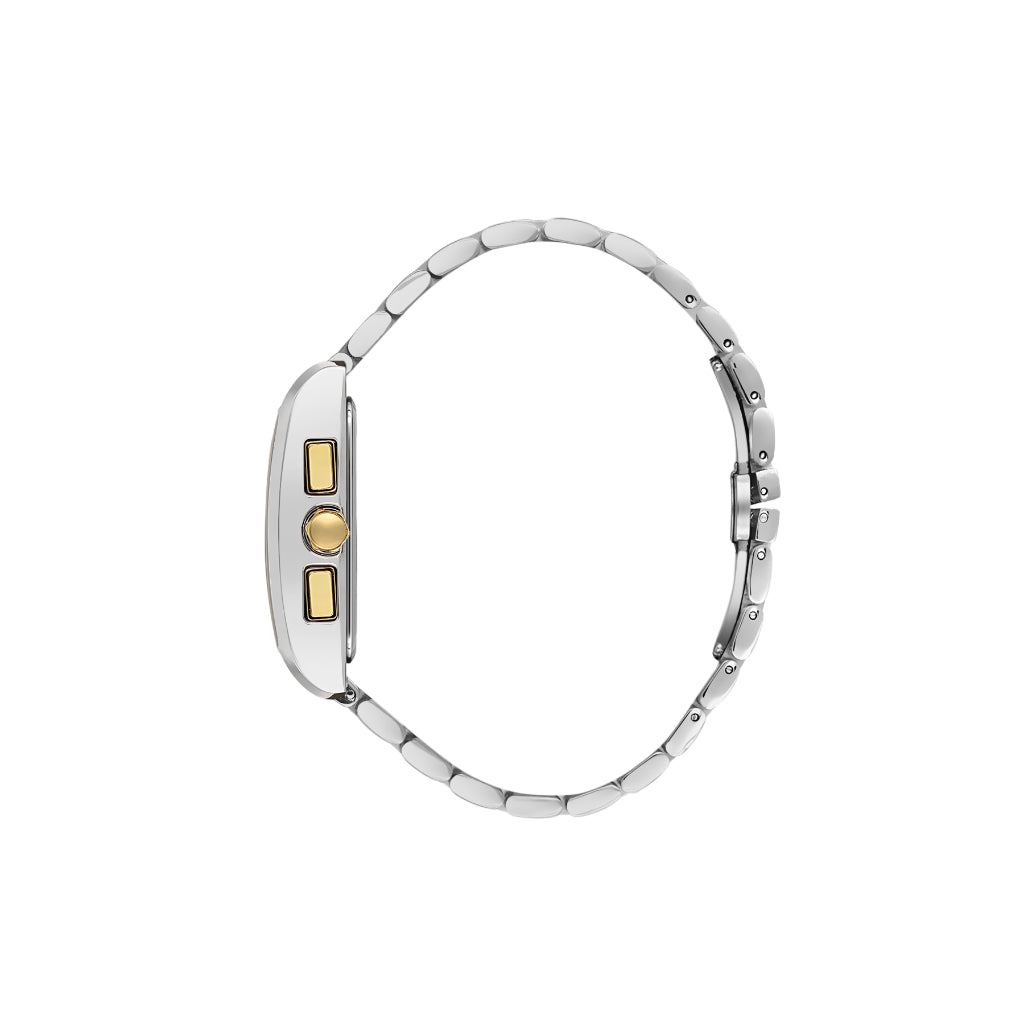 Daniel Klein Exclusive Silver and Gold Stainless Steel Watch for Men DK.1.14250-4