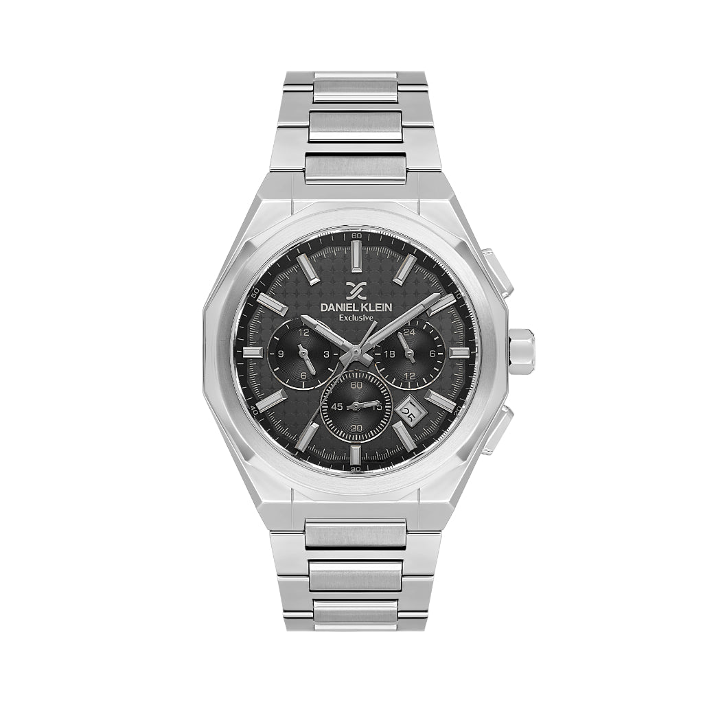 Daniel Klein Exclusive Silver Stainless Steel Watch for Men DK.1.14251-2