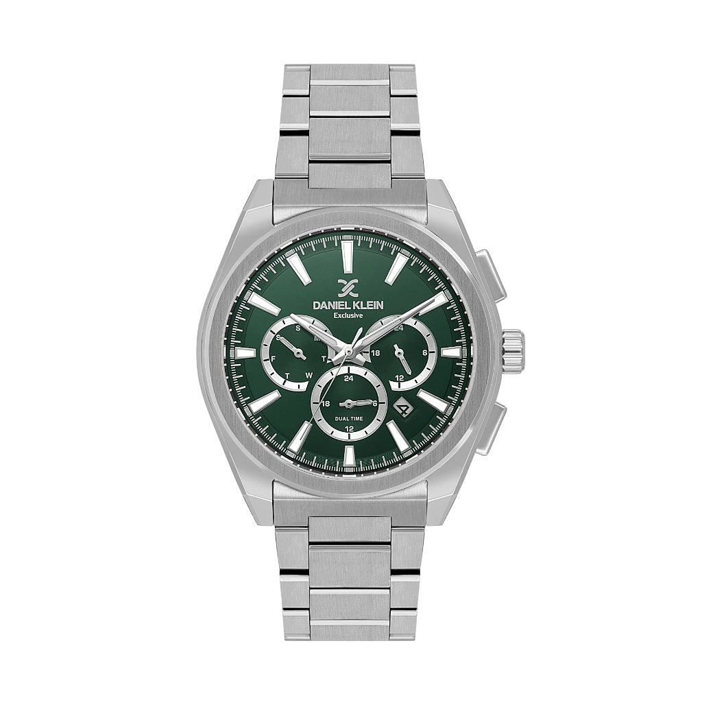 Daniel Klein Exclusive Silver Stainless Steel Watch for Men DK.1.14252-3