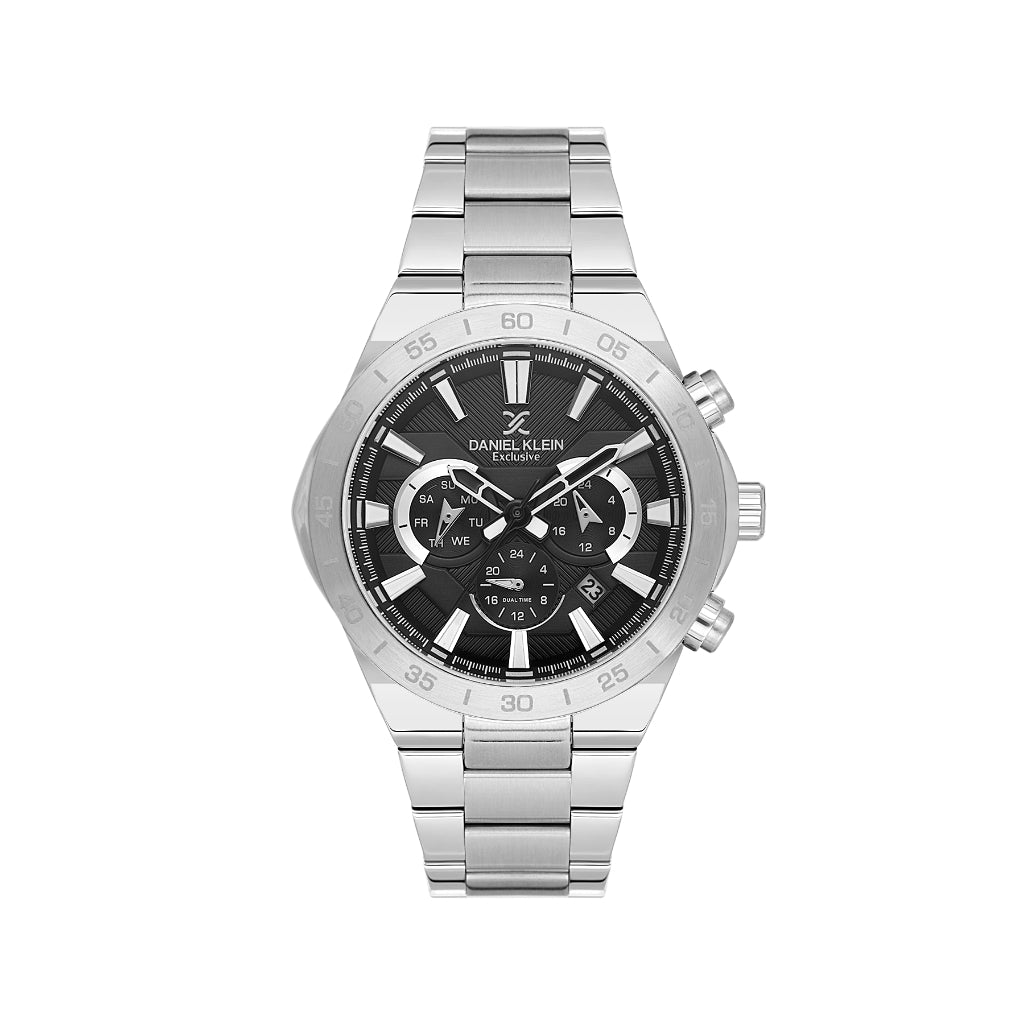 Daniel Klein Exclusive Silver Stainless Steel Watch for Men DK.1.14253-2