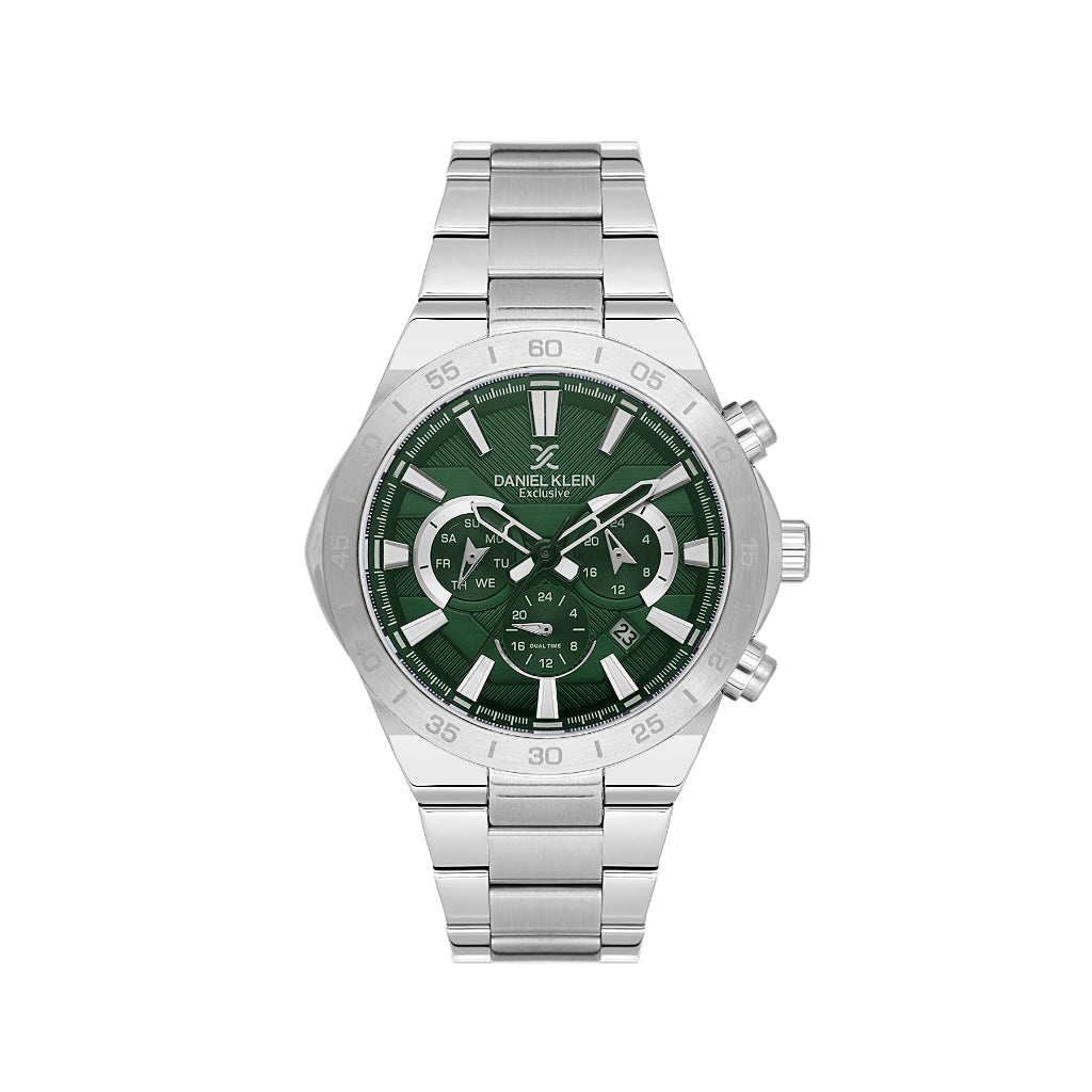 Daniel Klein Exclusive Silver Stainless Steel Watch for Men DK.1.14253-3