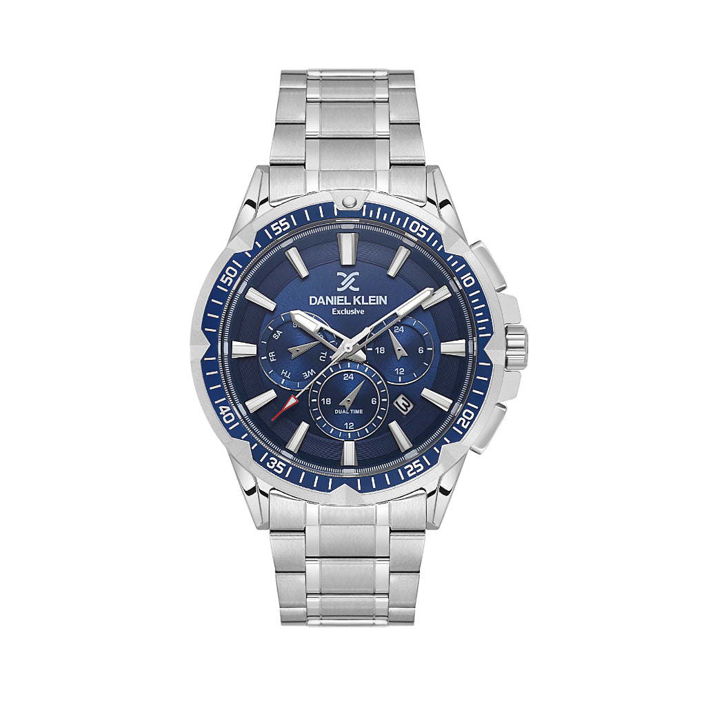Daniel Klein Exclusive Silver Stainless Steel Watch for Men DK.1.14254-2