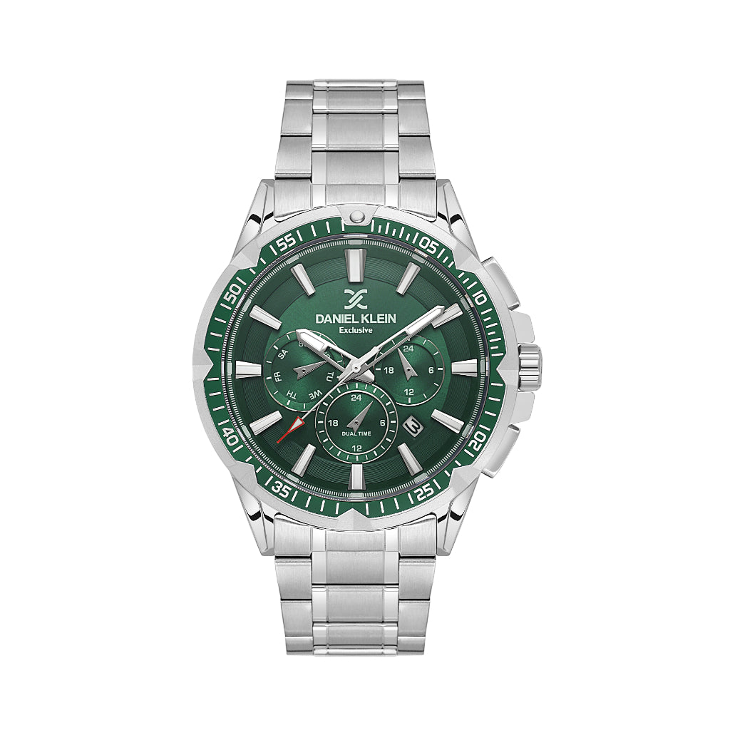 Daniel Klein Exclusive Silver Stainless Steel Watch for Men DK.1.14254-3