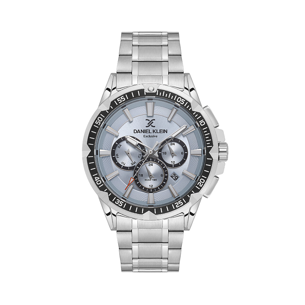 Daniel Klein Exclusive Silver Stainless Steel Watch for Men DK.1.14254-4