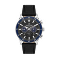 Daniel Klein Exclusive Black Leather Watch for Men DK.1.14255-2
