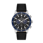Daniel Klein Exclusive Black Leather Watch for Men DK.1.14255-2