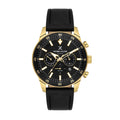 Daniel Klein Exclusive Black Leather Watch for Men DK.1.14255-3
