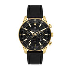 Daniel Klein Exclusive Black Leather Watch for Men DK.1.14255-3