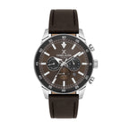 Daniel Klein Exclusive Dark Brown Leather Watch for Men DK.1.14255-5
