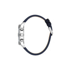 Daniel Klein Exclusive Dark Blue Leather Watch for Men DK.1.14255-6