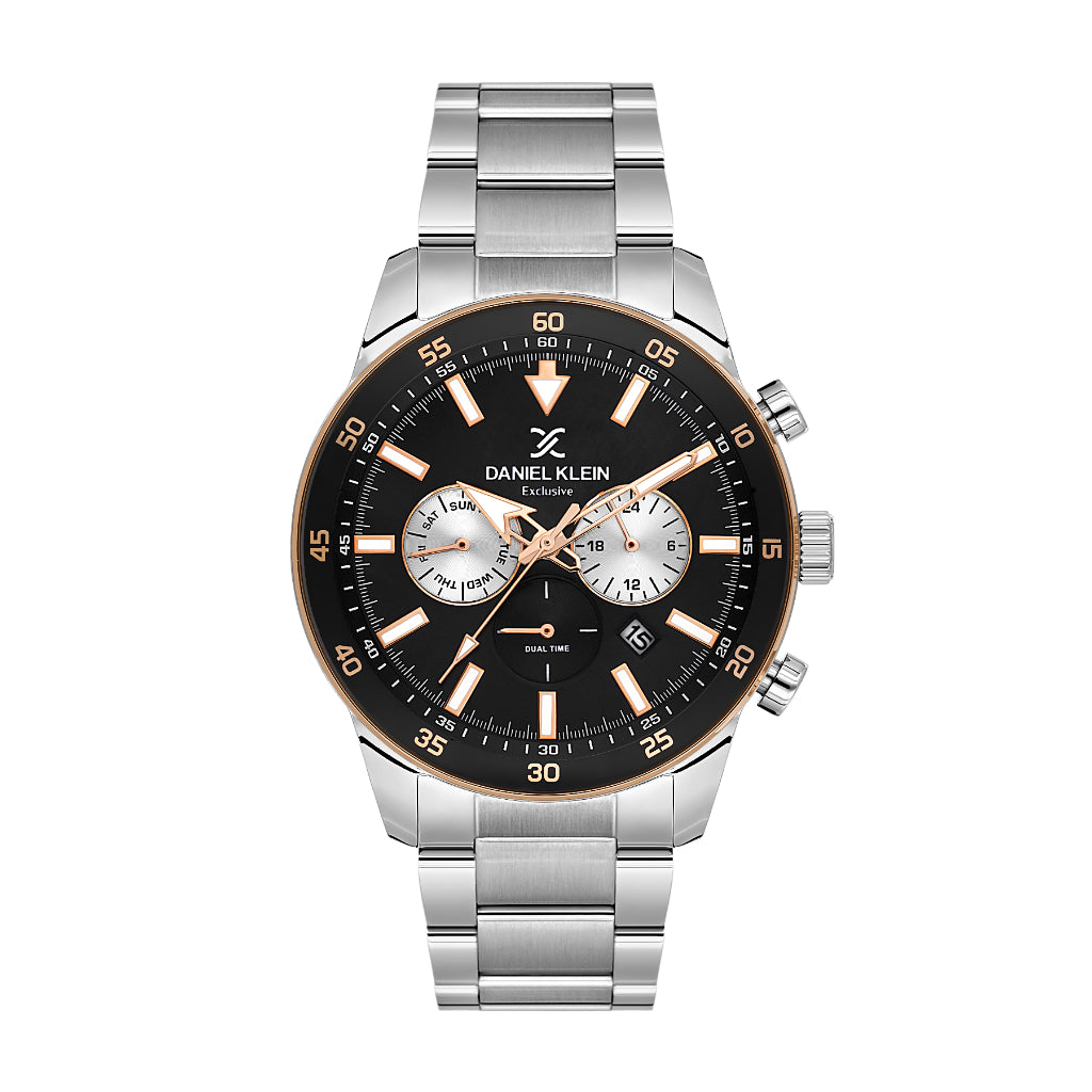 Daniel Klein Exclusive Silver Stainless Steel Watch for Men DK.1.14256-4