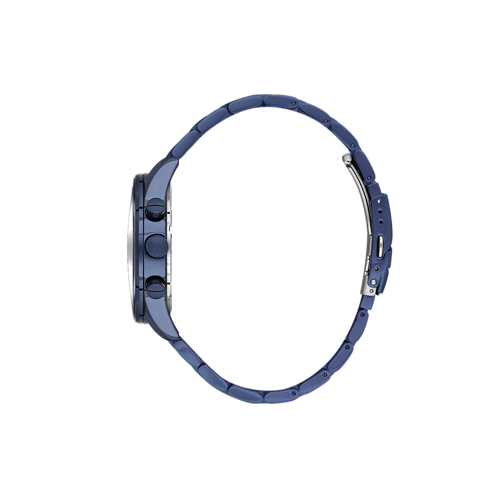 Daniel Klein Exclusive Blue Stainless Steel Watch for Men DK.1.14256-5