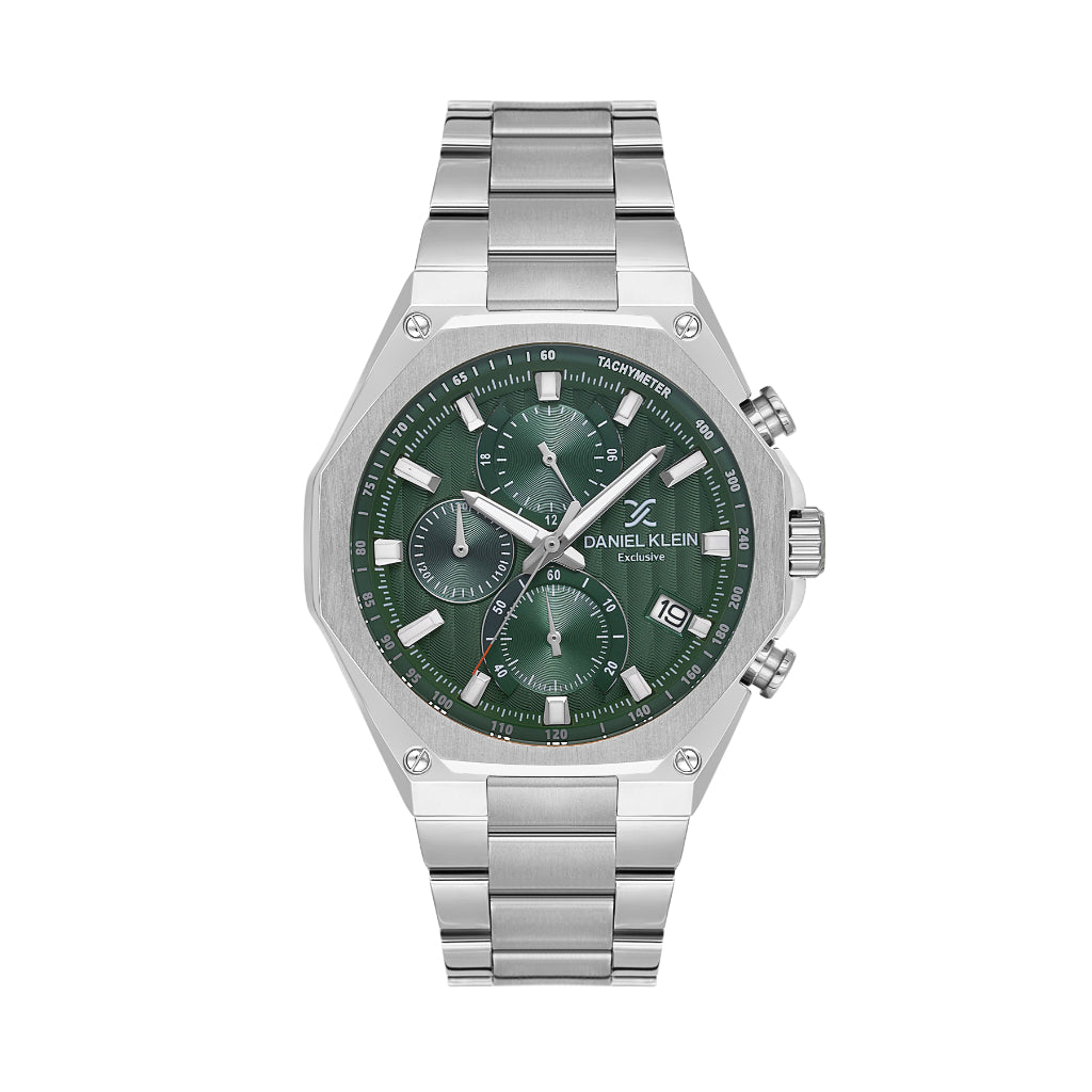 Daniel Klein Exclusive Silver Stainless Steel Watch for Men DK.1.14257-3
