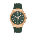 Daniel Klein Exclusive Dark Green Silicone Watch for Men DK.1.14258-4
