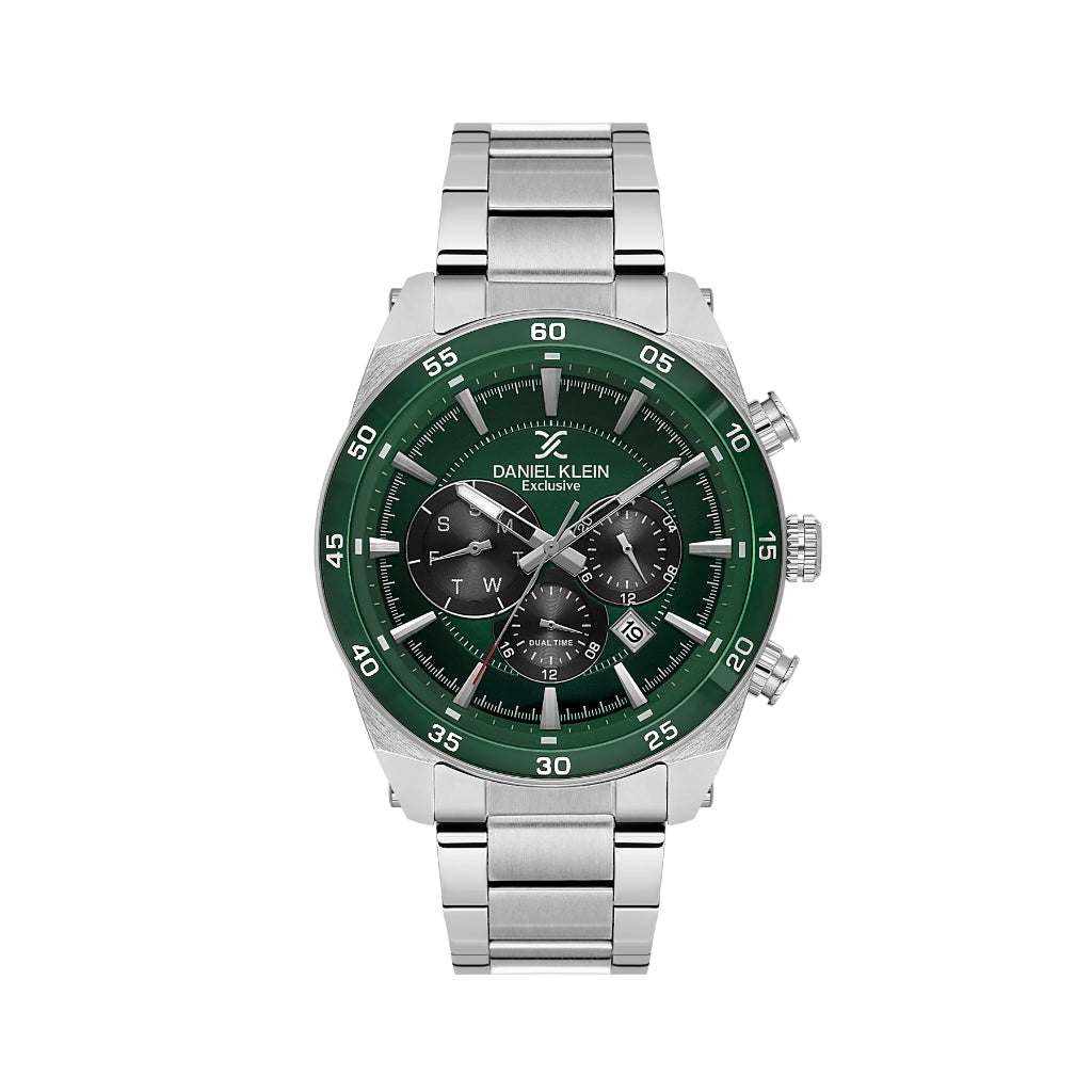 Daniel Klein Exclusive Silver Stainless Steel Watch for Men DK.1.14263-3