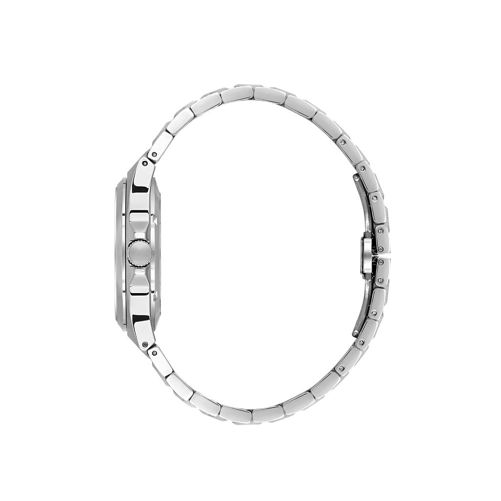 Daniel Klein Skeleton Silver Stainless Steel Automatic Watch for Men DK.1.14267-3