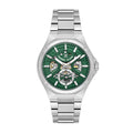 Daniel Klein Skeleton Silver Stainless Steel Automatic Watch for Men DK.1.14267-4
