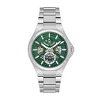 Daniel Klein Skeleton Silver Stainless Steel Automatic Watch for Men DK.1.14267-4
