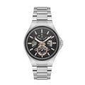 Daniel Klein Skeleton Silver Stainless Steel Automatic Watch for Men DK.1.14267-5