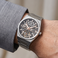 Daniel Klein Skeleton Silver Stainless Steel Watch for Men DK.1.14268-3