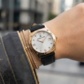 Daniel Klein Premium Dark Brown Leather Watch for Women DK.1.14270-5