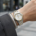 Daniel Klein Premium Silver and Gold Stainless Steel Watch for Women DK.1.14271-3