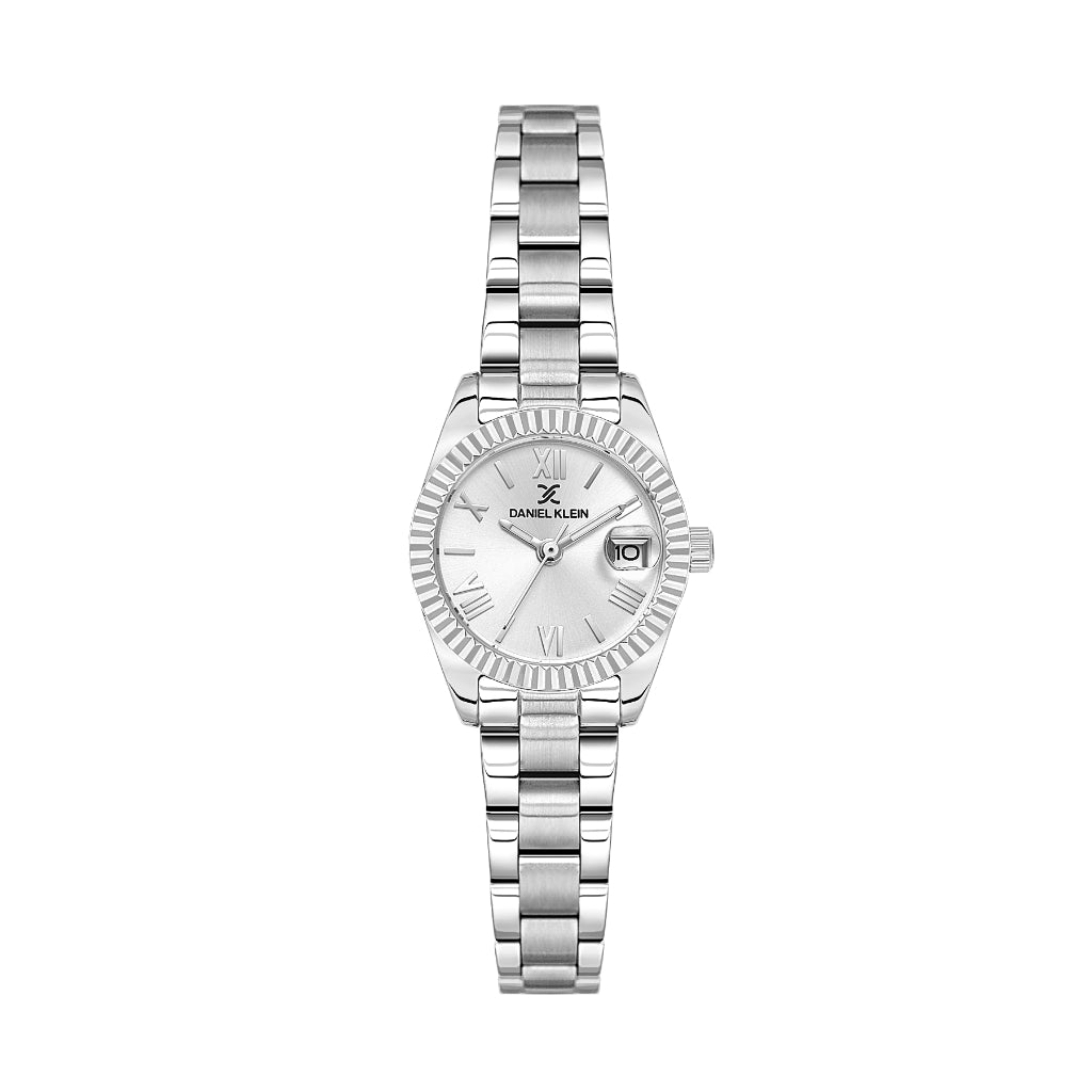 Daniel Klein Premium Silver Stainless Steel Watch for Women DK.1.14276-1