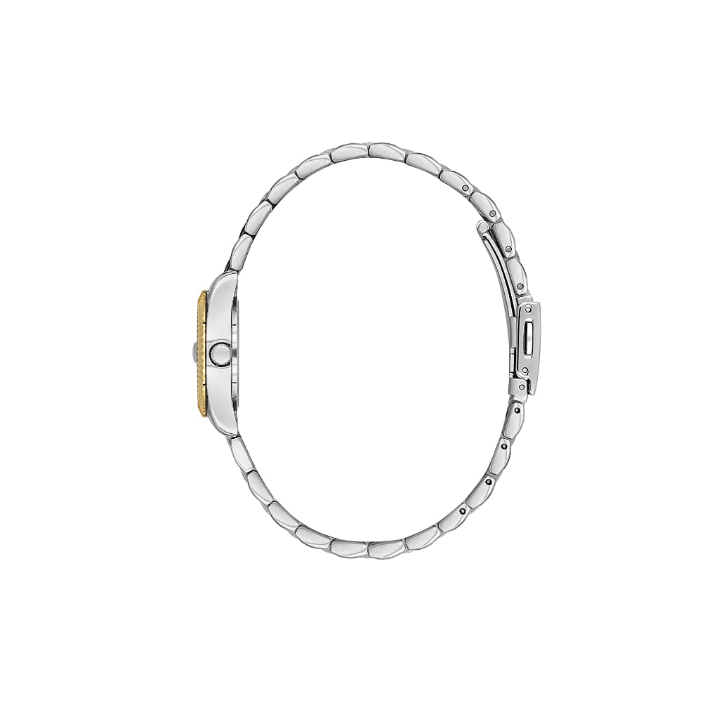Daniel Klein Premium Silver and Gold Stainless Steel Watch for Women DK.1.14276-7