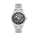 Daniel Klein Skeleton Silver Stainless Steel Automatic Watch for Men DK.1.14277-3