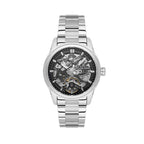Daniel Klein Skeleton Silver Stainless Steel Automatic Watch for Men DK.1.14277-3