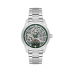 Daniel Klein Skeleton Silver Stainless Steel Automatic Watch for Men DK.1.14277-4