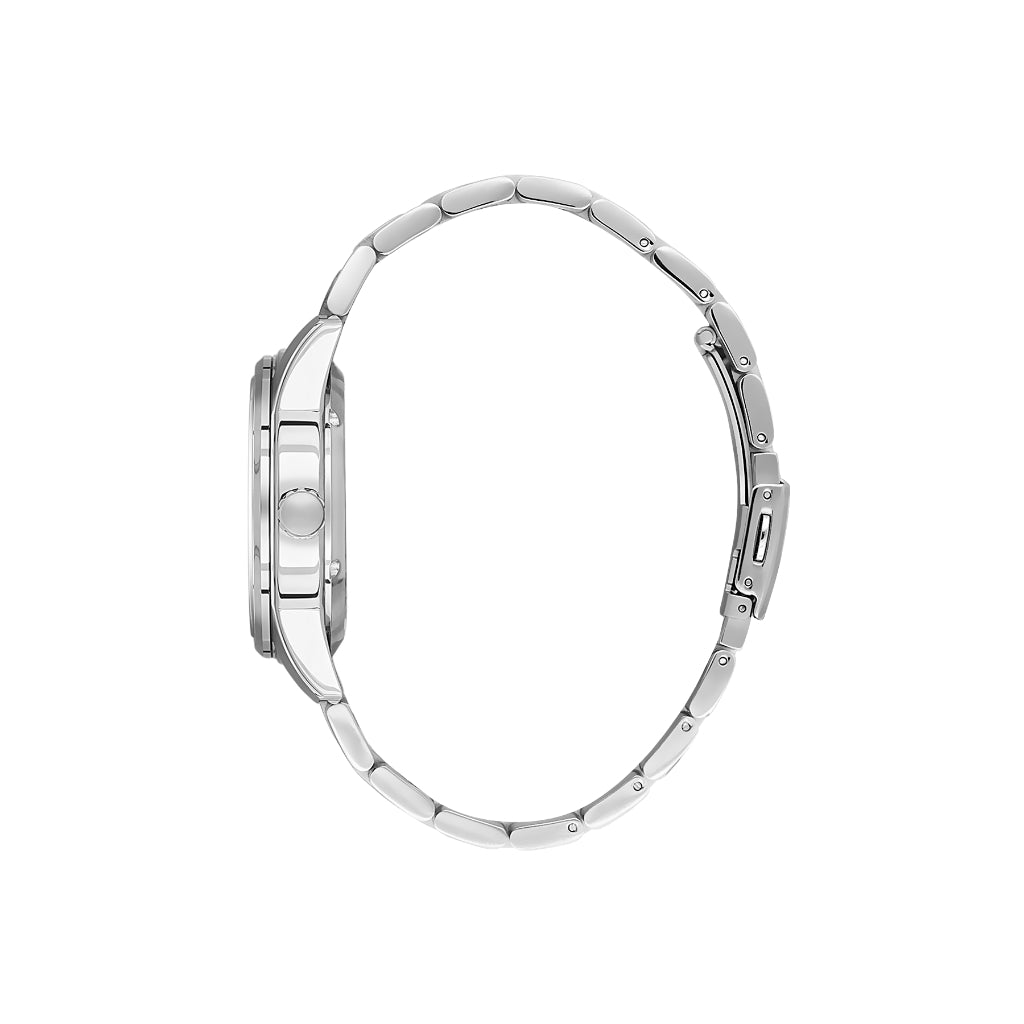 Daniel Klein Skeleton Silver Stainless Steel Automatic Watch for Men DK.1.14277-4
