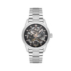 Daniel Klein Skeleton Silver Stainless Steel Automatic Watch for Men DK.1.14277-5