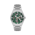 Daniel Klein Skeleton Silver Stainless Steel Automatic Watch for Men DK.1.14278-3