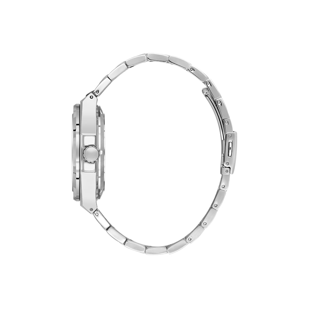 Daniel Klein Skeleton Silver Stainless Steel Automatic Watch for Men DK.1.14280-3