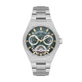 Daniel Klein Skeleton Silver Stainless Steel Automatic Watch for Men DK.1.14280-4