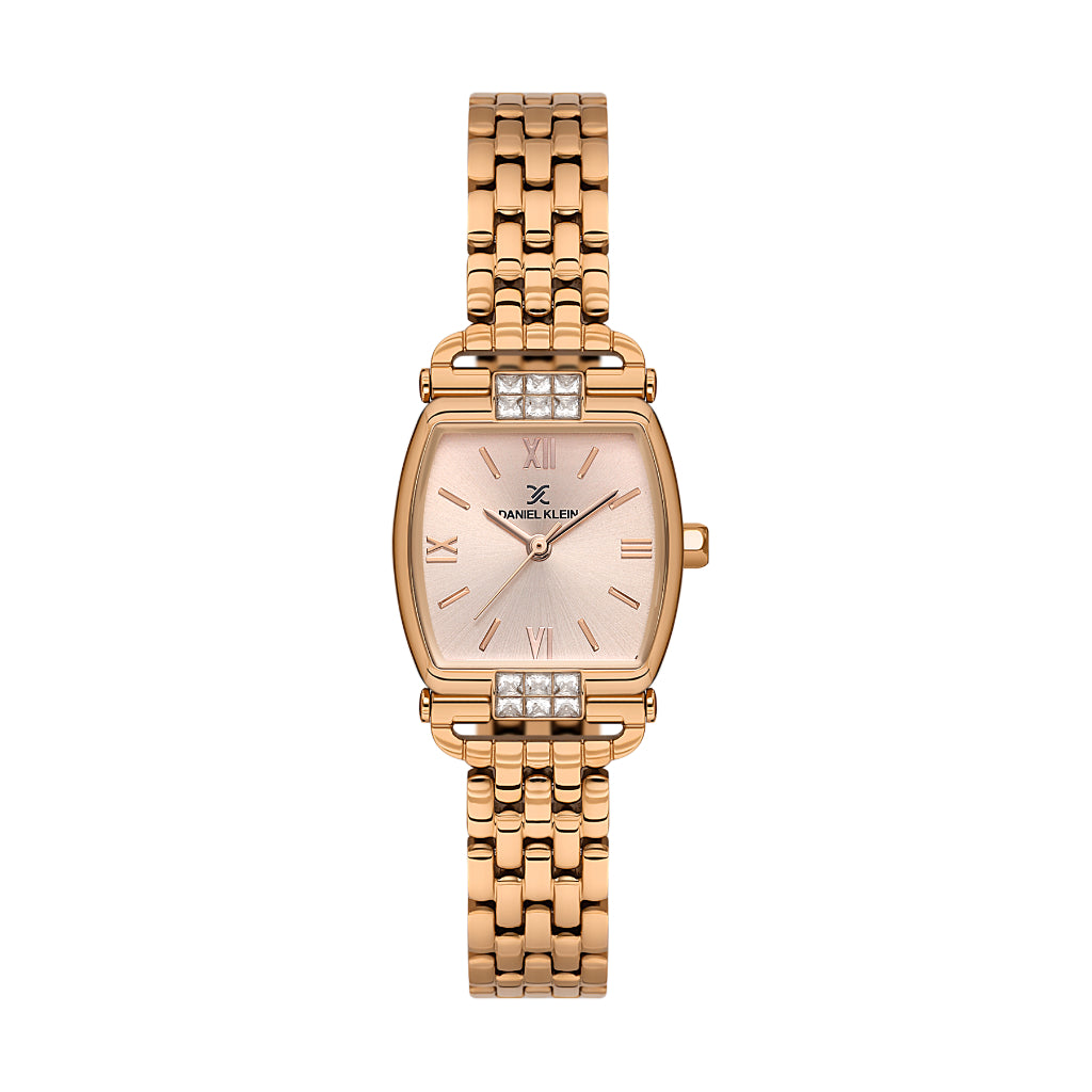 Daniel Klein Premium Rose Gold Stainless Steel Watch for Women DK.1.14281-5