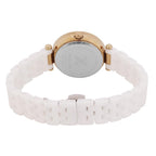 دانيال كلاين ساعة سيراميك بحزام أبيض للنساء DK.1.14282-1