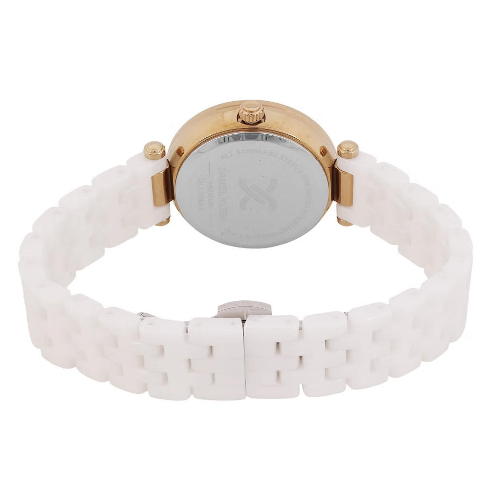 Daniel Klein Ceramic Band White Watch for Women DK.1.14282-1