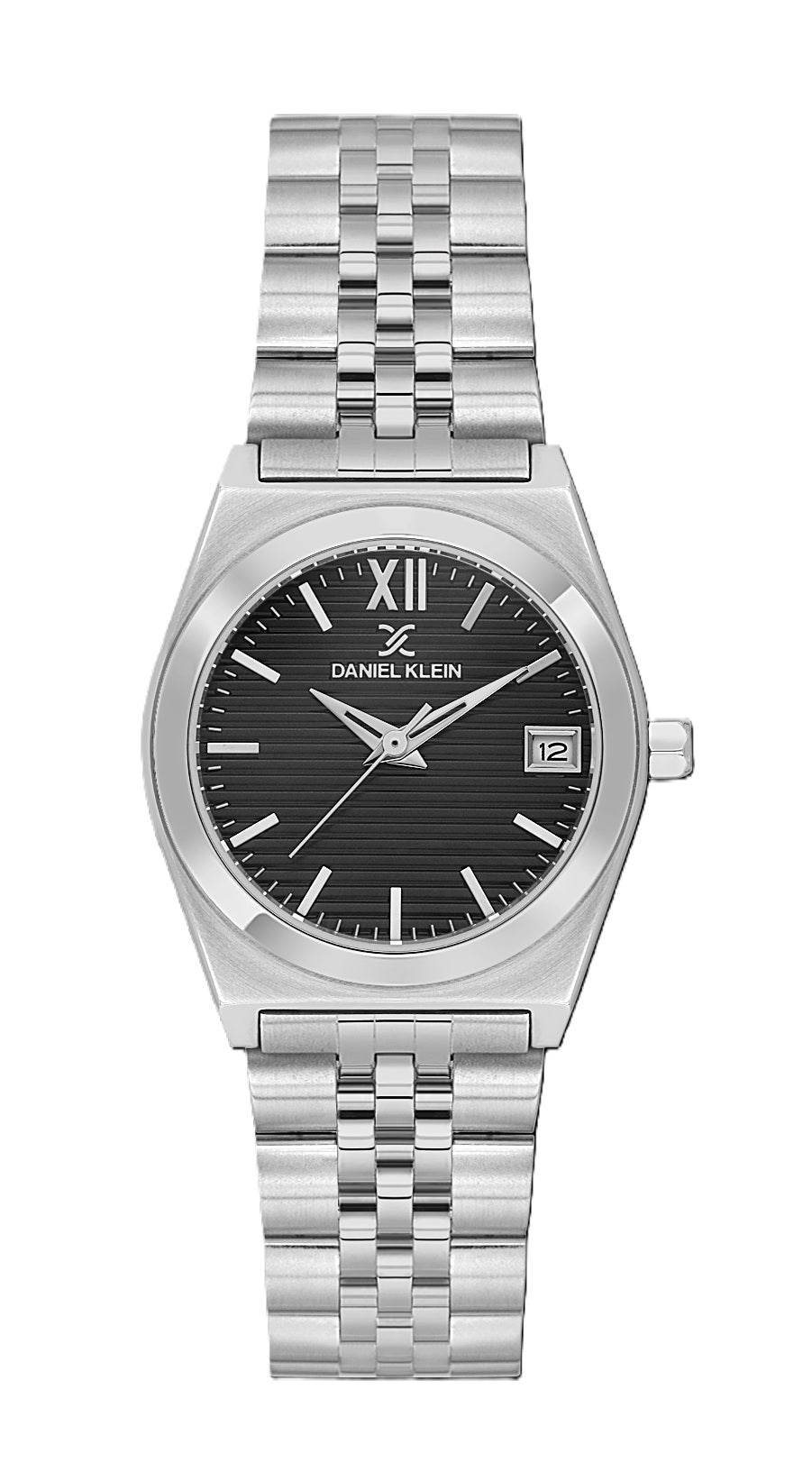 Daniel Klein Pair Silver Stainless Steel Watch for Couple DK.1.14283-2