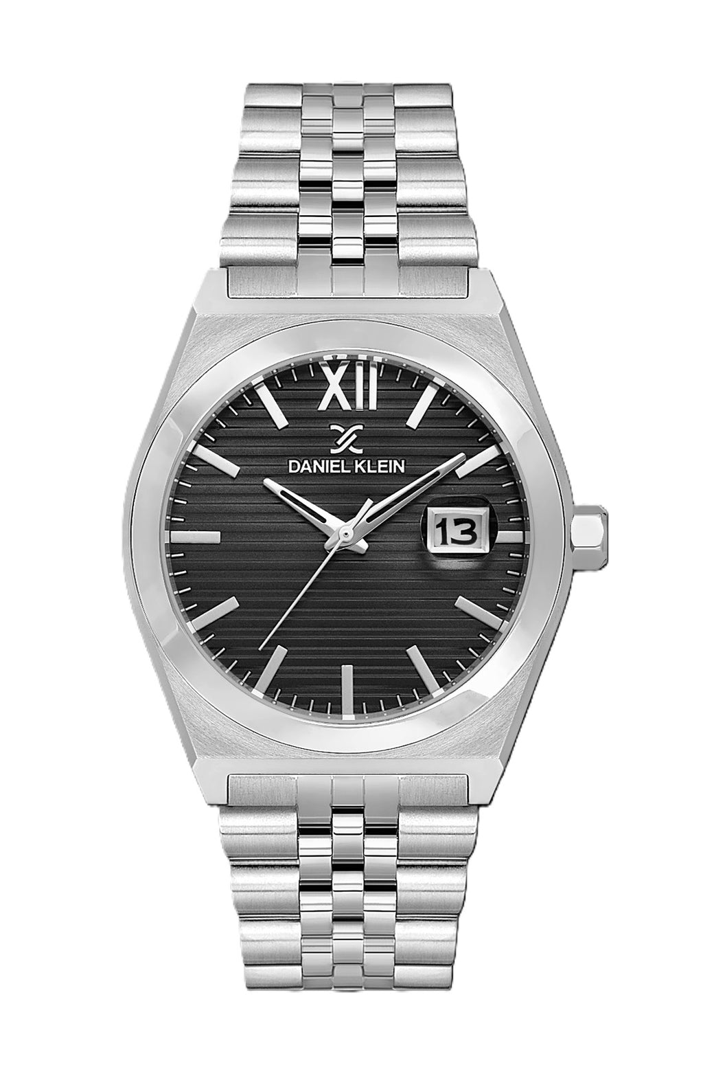 Daniel Klein Pair Silver Stainless Steel Watch for Couple DK.1.14283-2