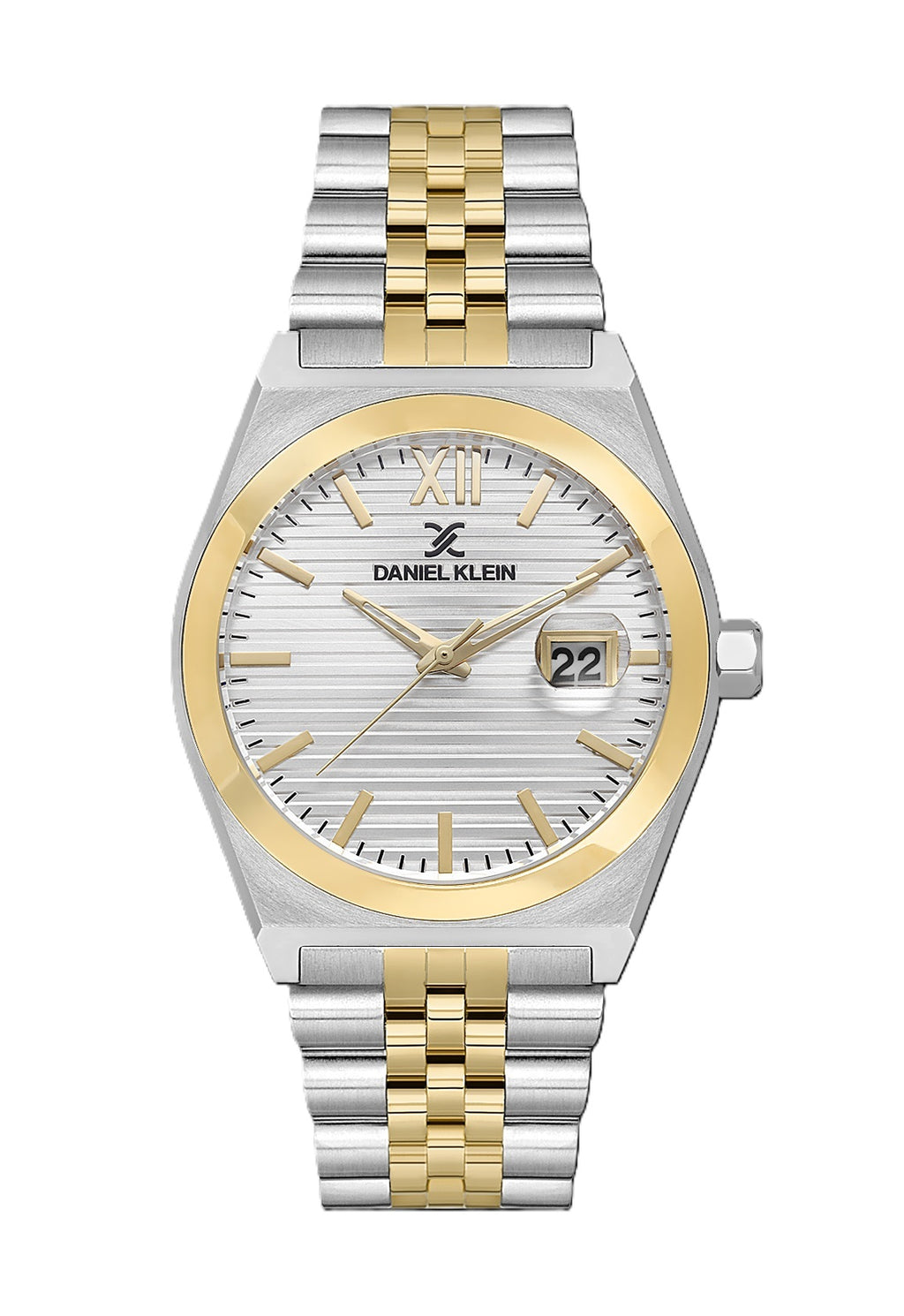 باير ساعات دانيال كلاين فضية وذهبية من ستانلس ستيل للأزواج DK.1.14283-3