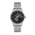 Daniel Klein Skeleton Silver Stainless Steel Automatic Watch for Men DK.1.14284-2