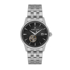 Daniel Klein Skeleton Silver Stainless Steel Automatic Watch for Men DK.1.14284-2