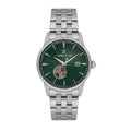 Daniel Klein Skeleton Silver Stainless Steel Automatic Watch for Men DK.1.14284-4
