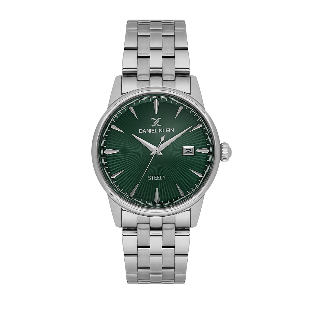 Daniel Klein Steely Silver Stainless Steel Watch for Men DK.1.14286-4